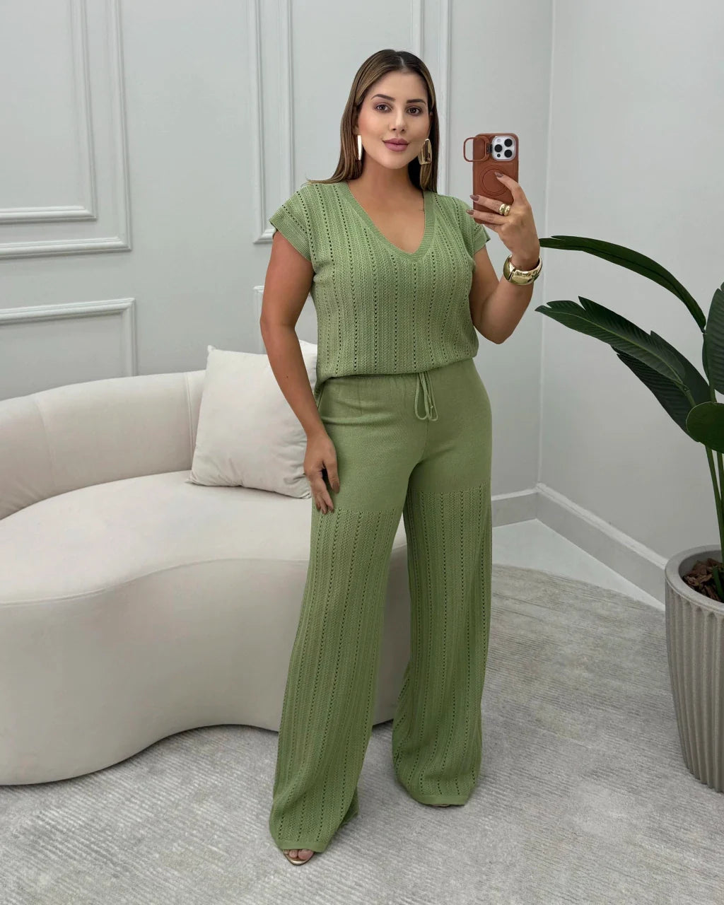 Conjunto Linda Calça em Preto — Vivanne Boutique