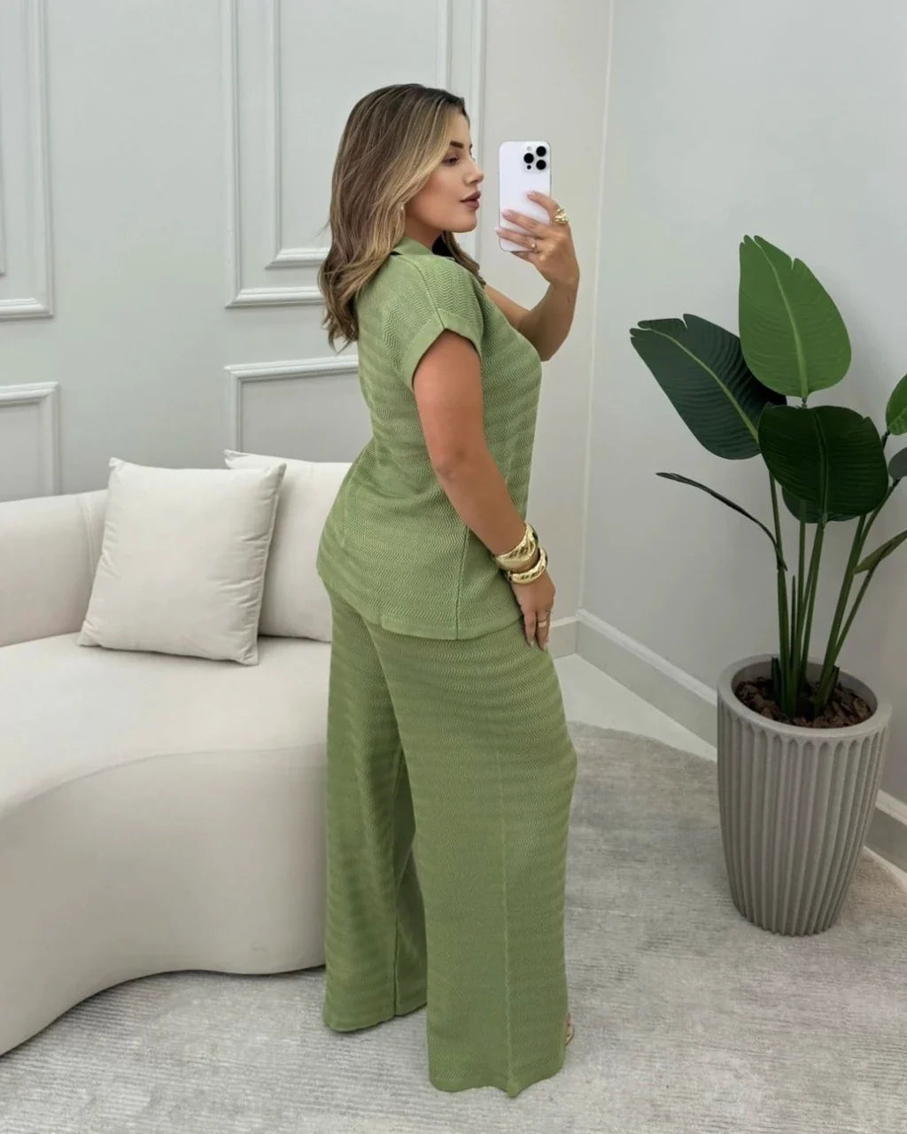 Conjunto Nayara Calça Pantalona — Vivanne Boutique