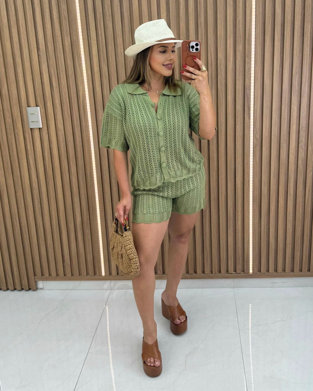 Conjunto Shorts Julia Descontraído — Vivanne Boutique