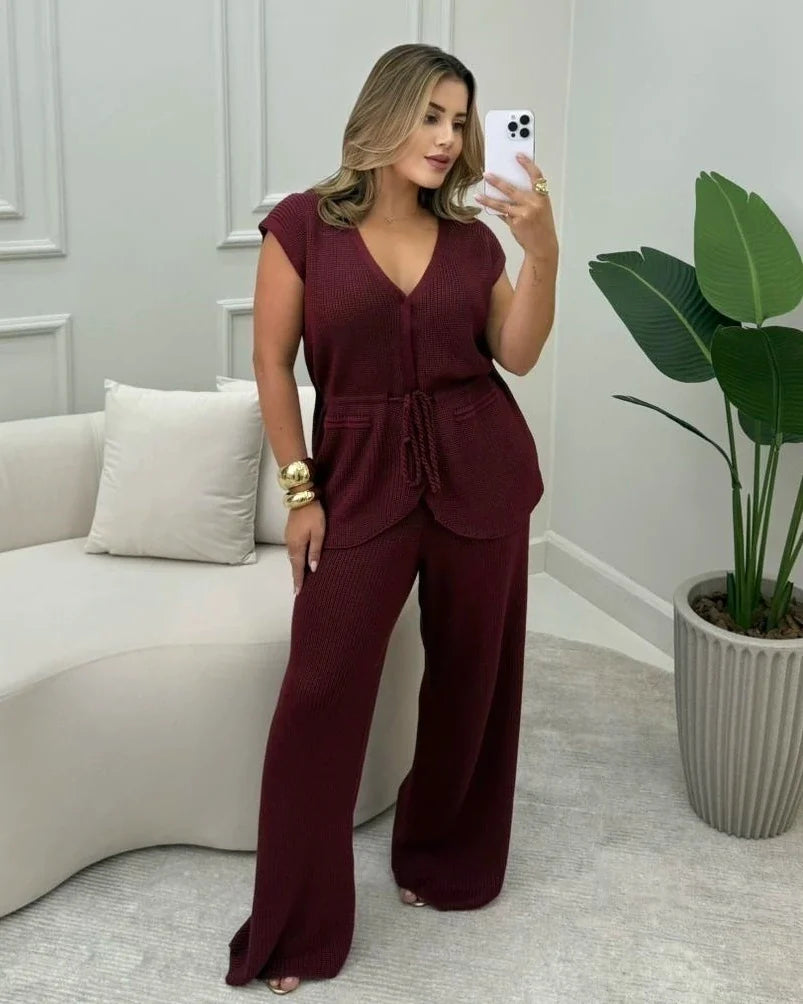 Conjunto Paty Calça Reta — Vivanne Boutique