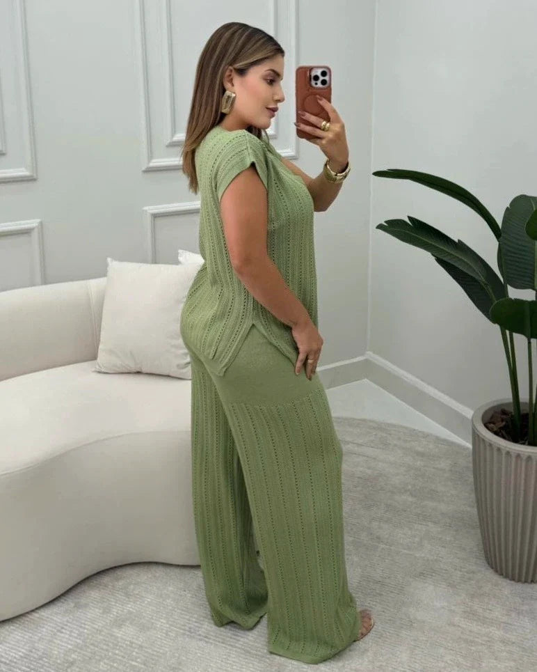 Conjunto Linda Calça em Preto — Vivanne Boutique