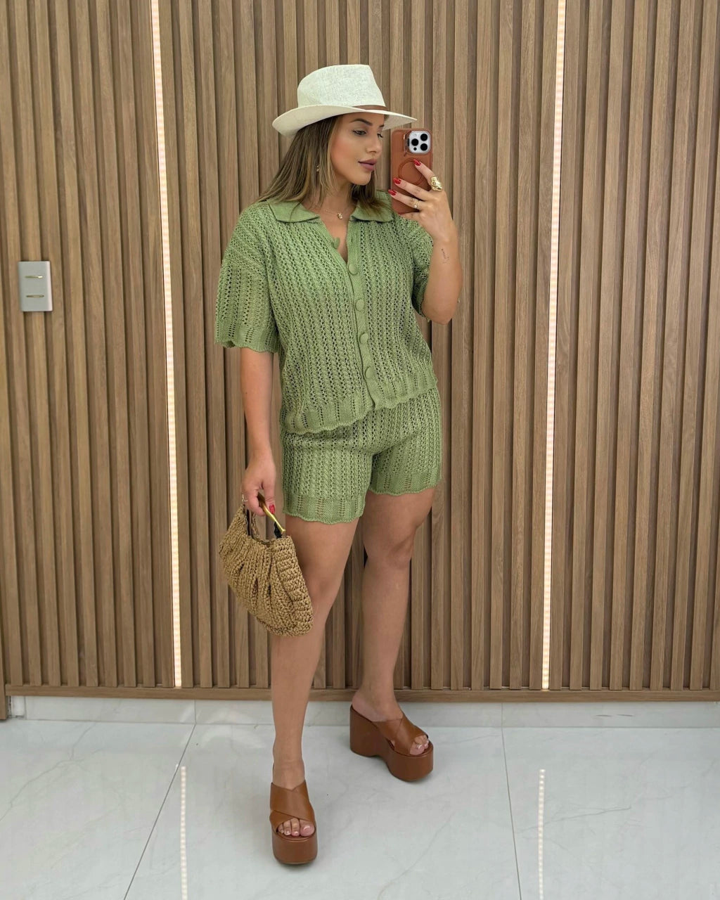 Conjunto Shorts Julia Descontraído — Vivanne Boutique