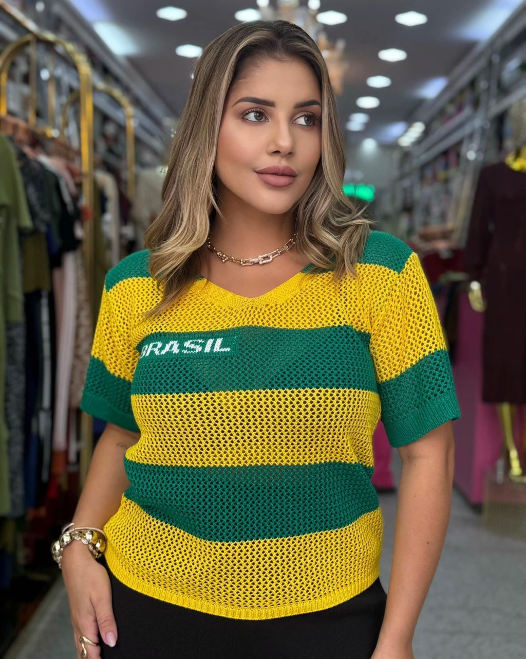 Blusa Brasil MC Solta — Vivanne Boutique
