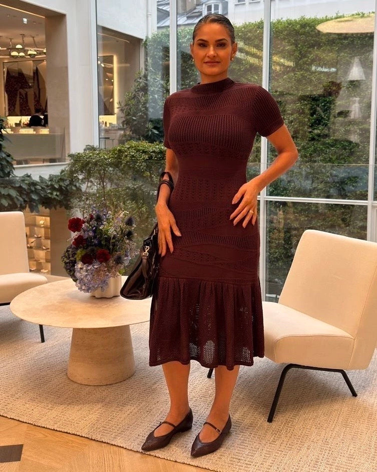 Vestido Gigi Tons de Outono — Vivanne Boutique