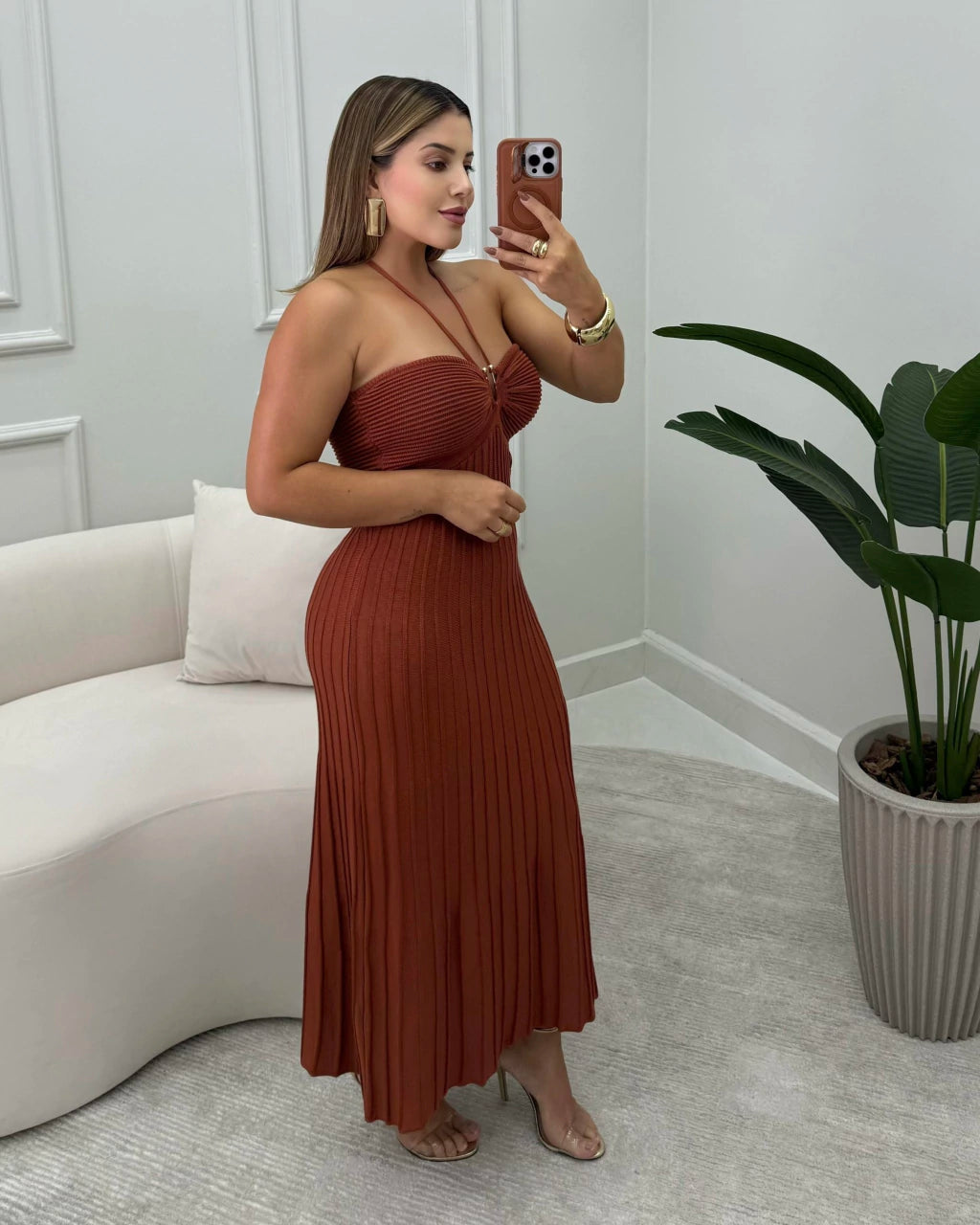 Vestido Raya Clássico — Vivanne Boutique