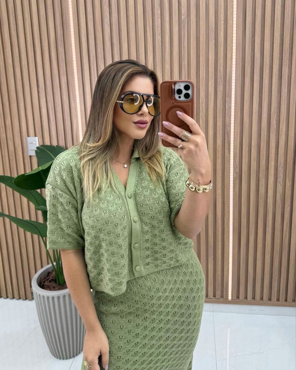 Conjunto Kaline Colete Longo — Vivanne Boutique
