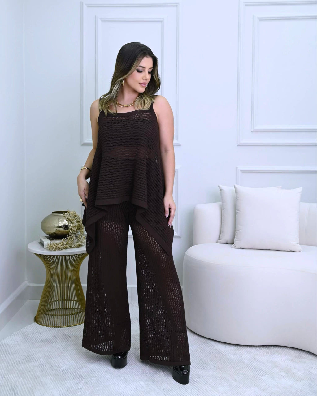 Conjunto Liz em Azul Marinho — Vivanne Boutique