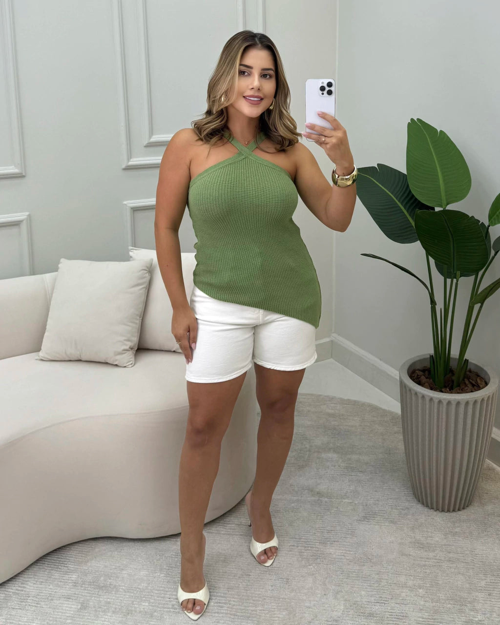 Blusa Naty cropped — Vivanne Boutique