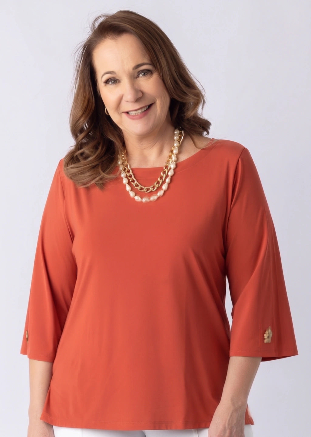Blusa Begônia Telha