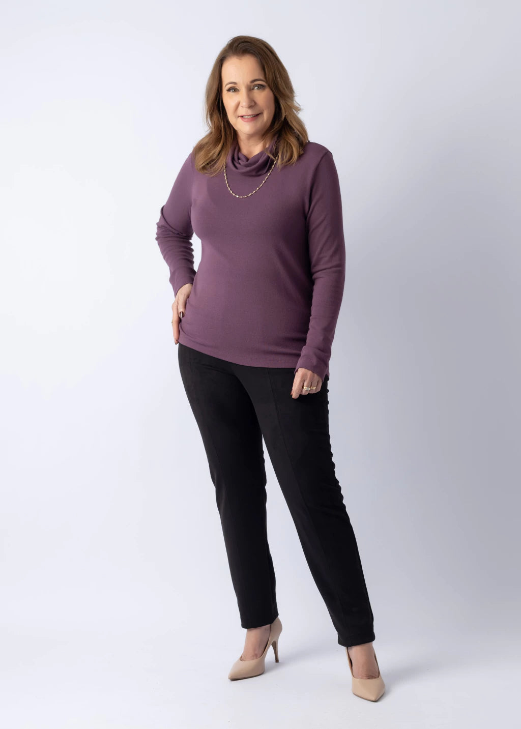 Calça Violeta Suede Preta
