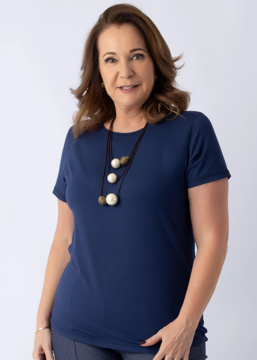 Blusa Lírio Azul Marinho