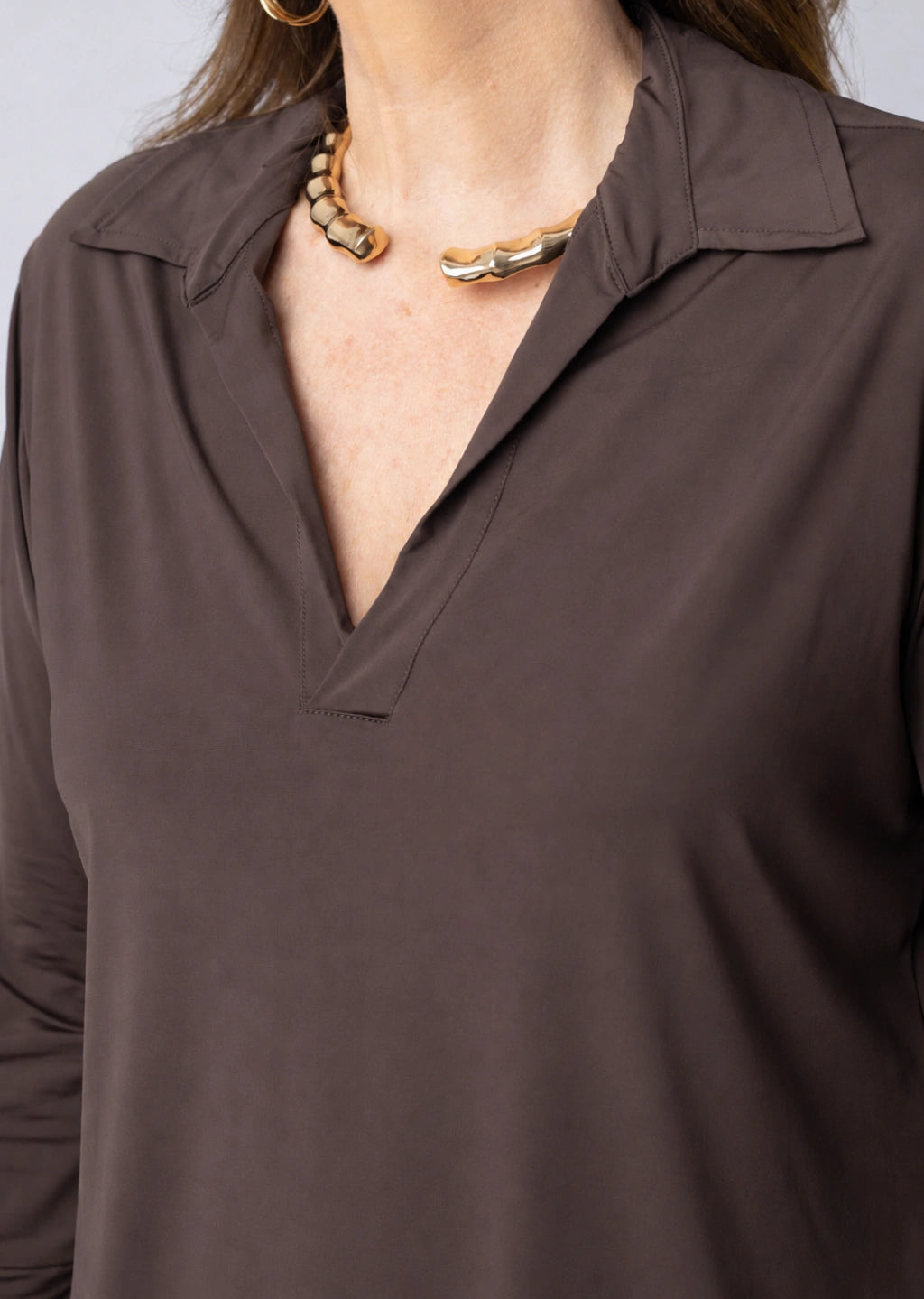 Camisa Liz Marrom