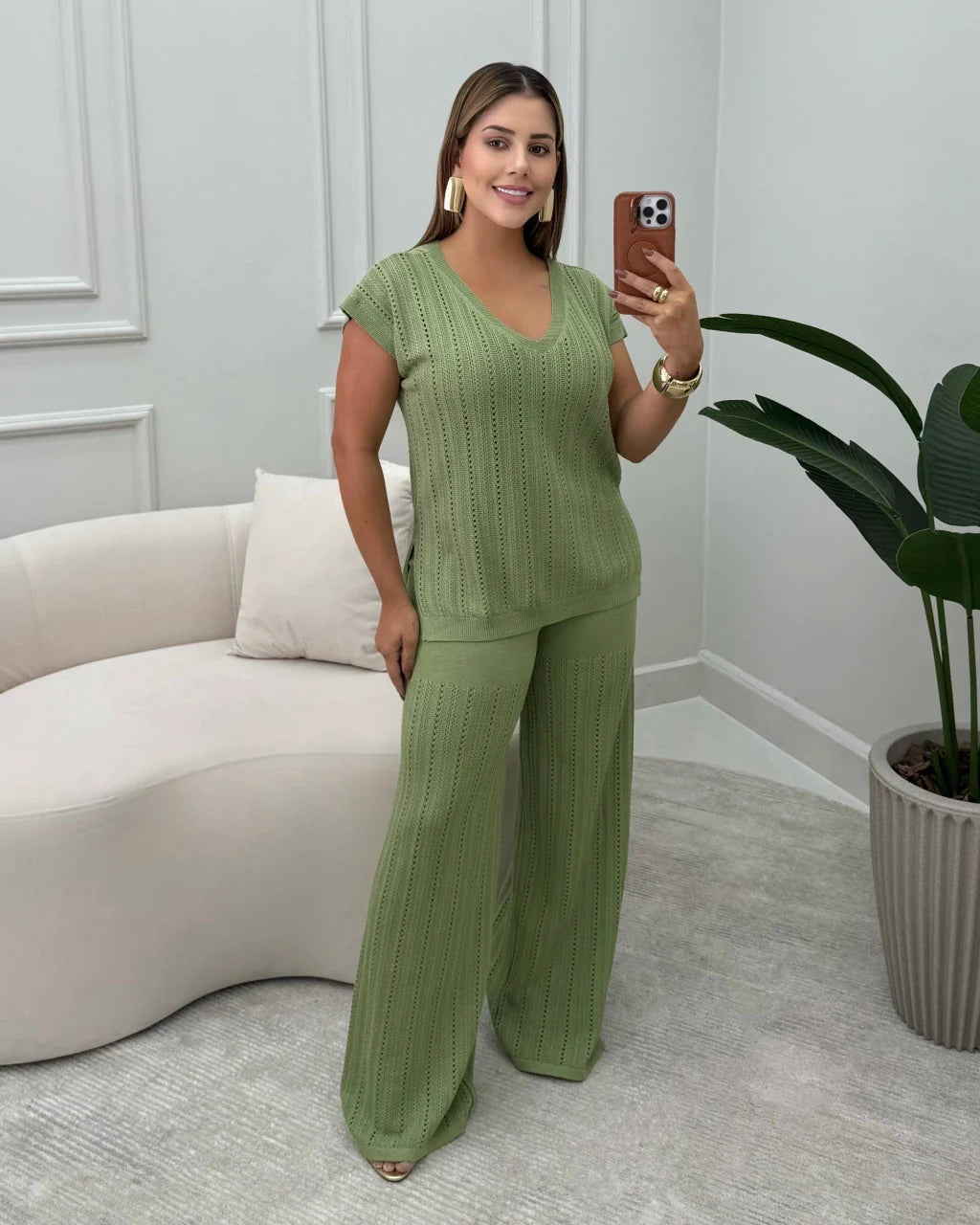 Conjunto Linda Calça em Preto — Vivanne Boutique