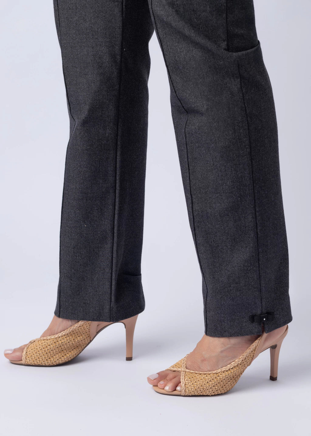 Calça Cleusa Malha Jeans Preta