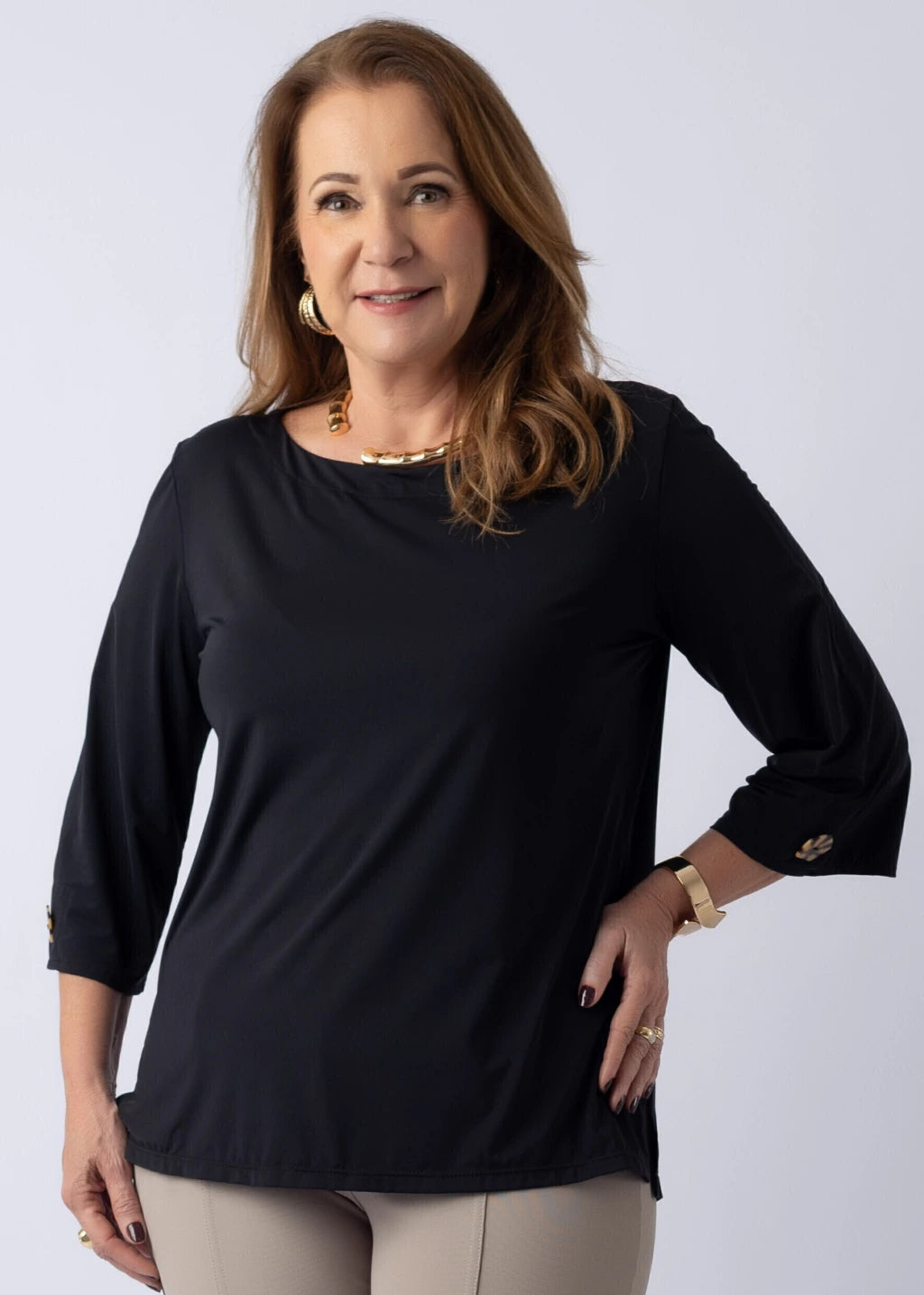 Blusa Begônia Preta