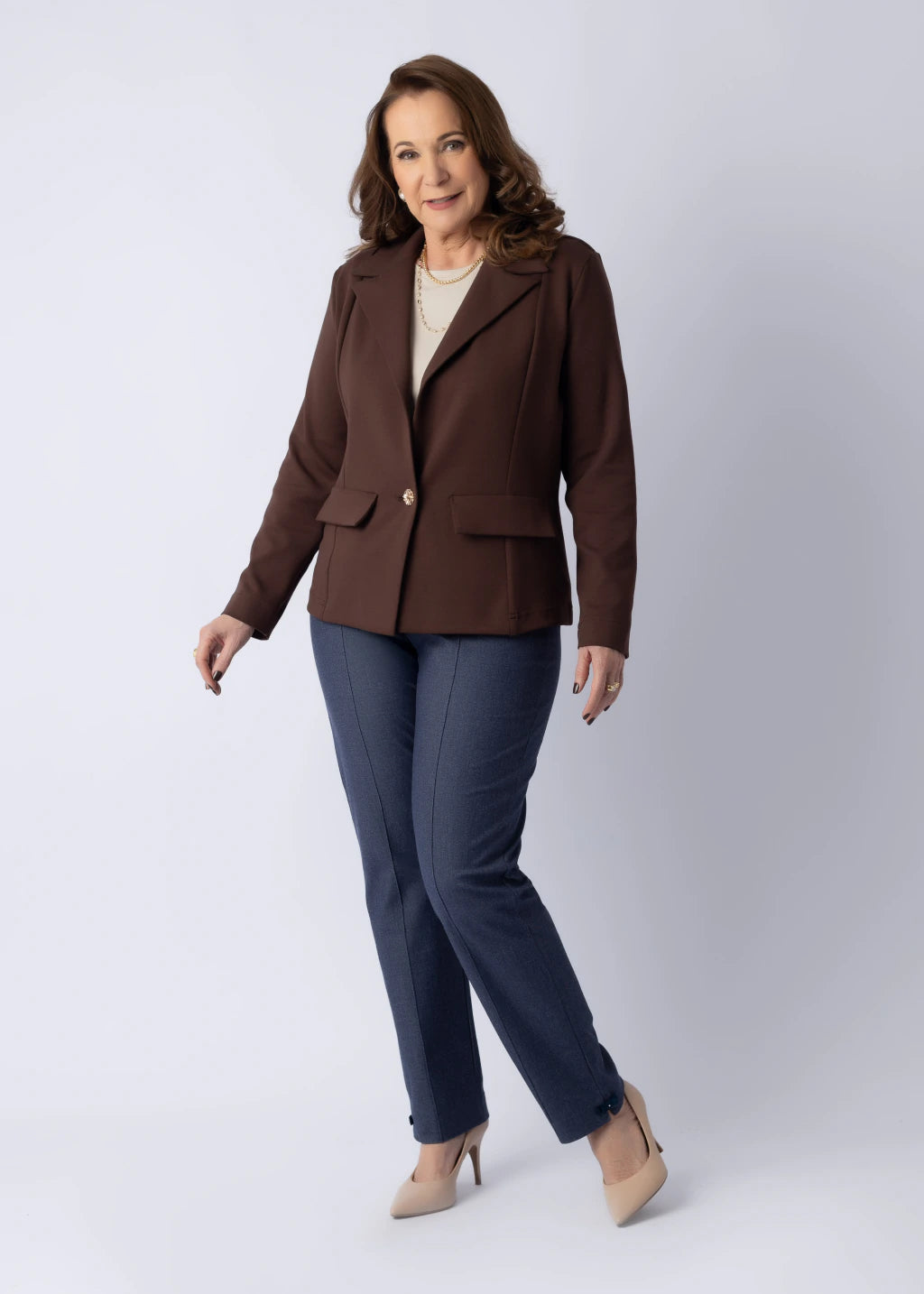 Blazer Leni Marrom