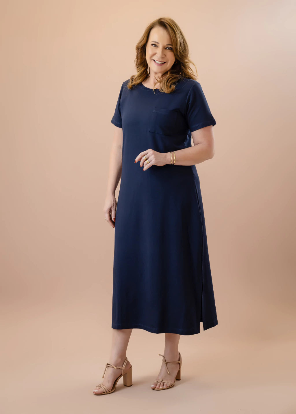 Vestido Vento Azul Marinho