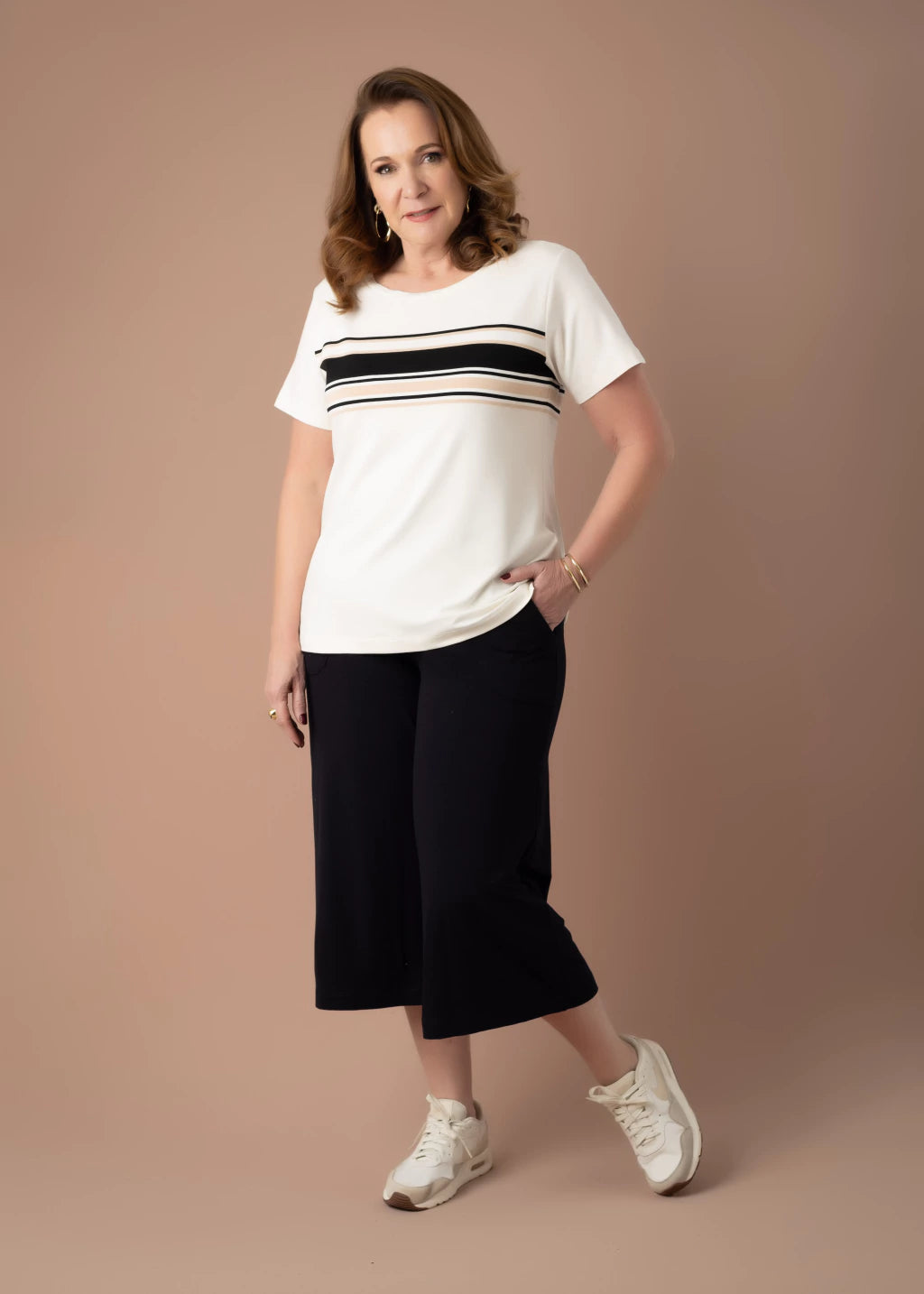 Conjunto Instante Off White e Preto