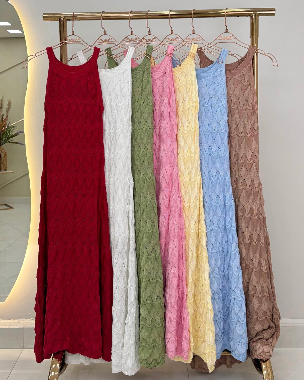 Vestido Jane em Tricô — Vivanne Boutique