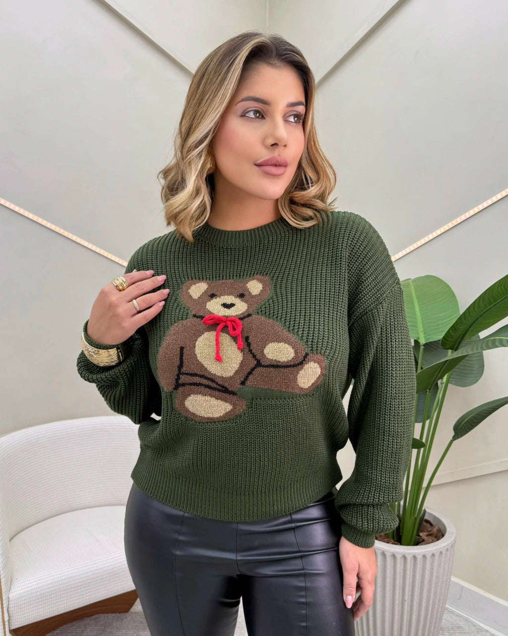 Blusa Mimo manga longa — Vivanne Boutique