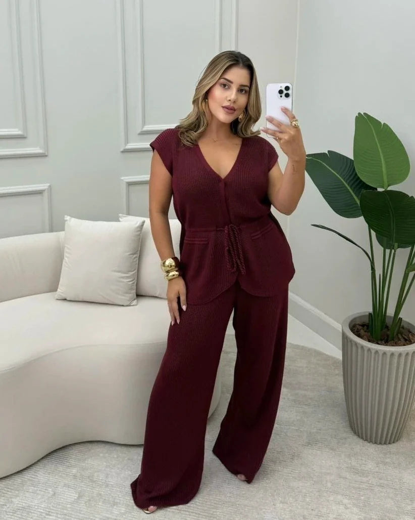 Conjunto Paty Calça Reta — Vivanne Boutique