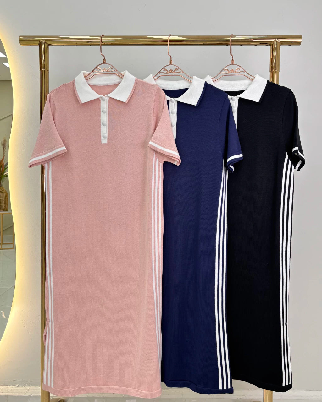 Vestido Polo Manga Longa — Vivanne Boutique