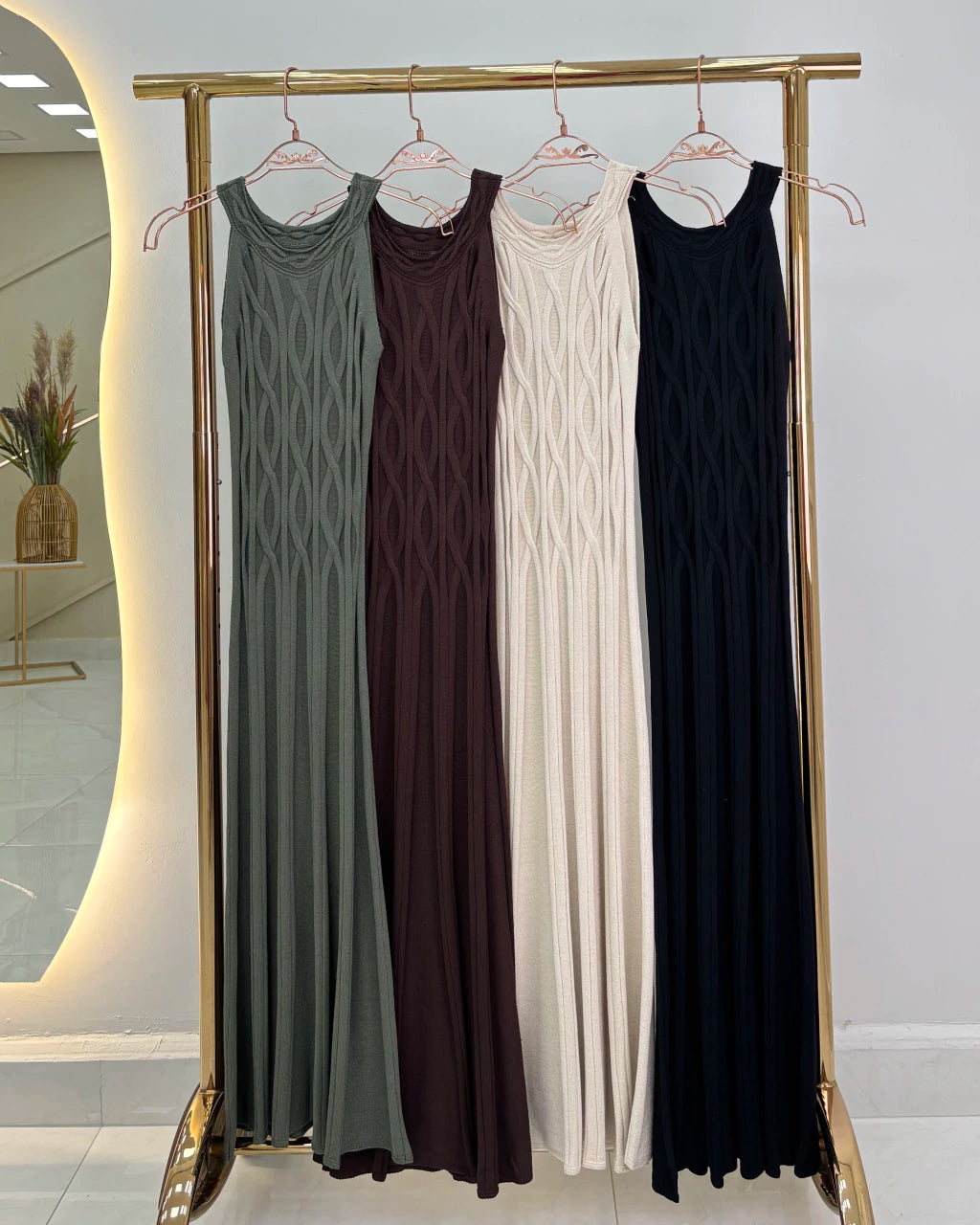 Vestido Jade em Tricô — Vivanne Boutique