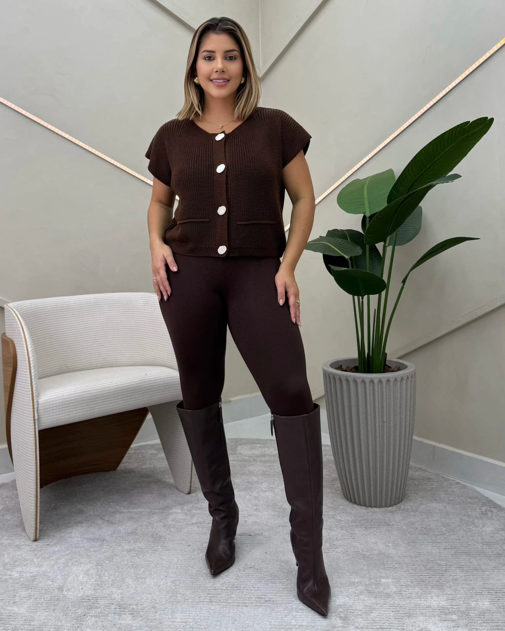 Colete Zara de Corte Clássico — Vivanne Boutique