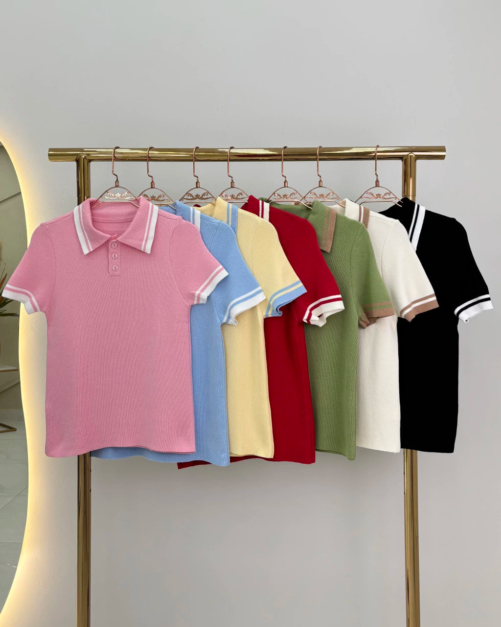 Blusa Polo Duda Bicolor — Vivanne Boutique