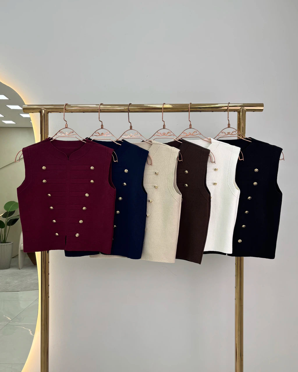 Colete Londres de corte alongado — Vivanne Boutique