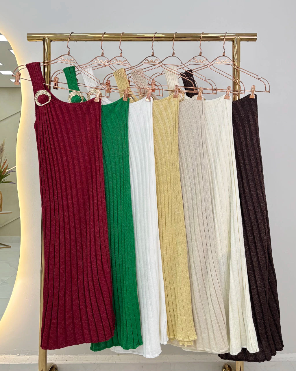 Vestido Ju Lurex Brilhante — Vivanne Boutique