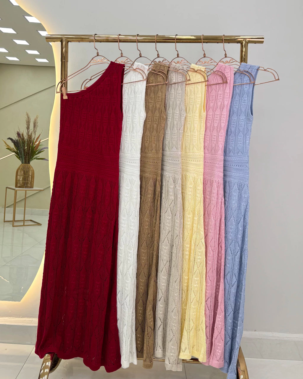 Vestido Katarina em Tricô — Vivanne Boutique