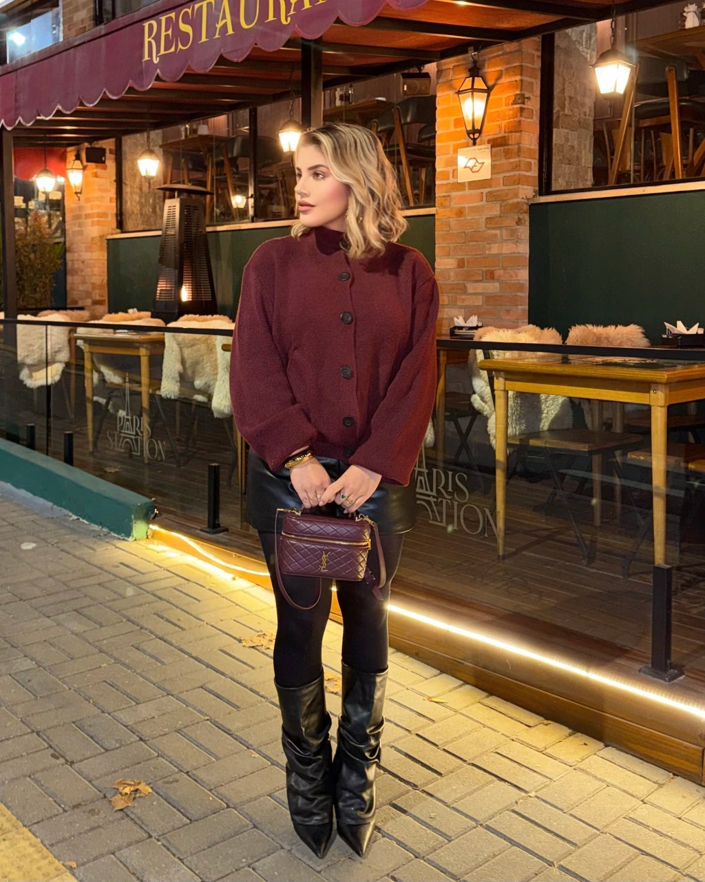 Casaco Bella de corte reto — Vivanne Boutique