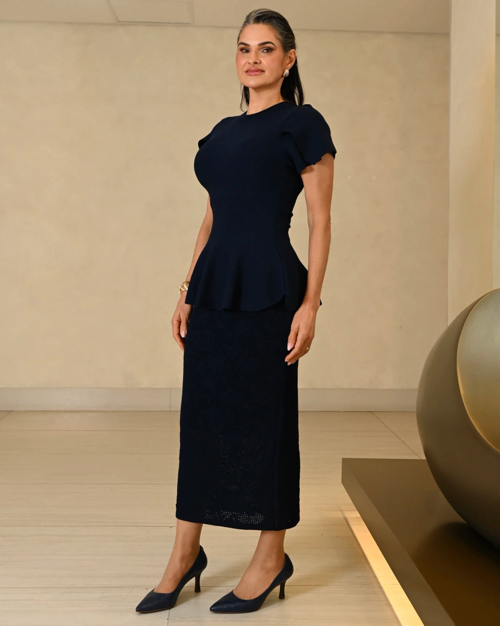 Saia Eduarda Estruturada — Vivanne Boutique
