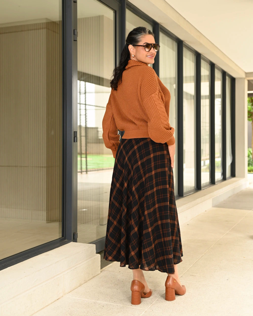Blusa Rose Manga Longa — Vivanne Boutique