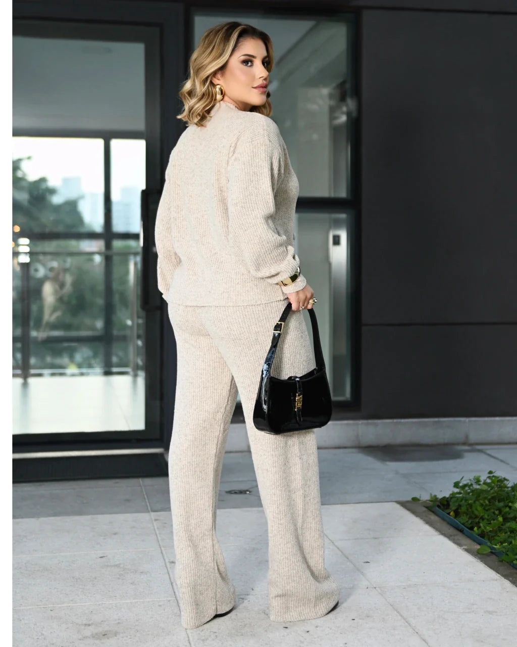 Conjunto Larissa Mousse Tons Neutros — Vivanne Boutique