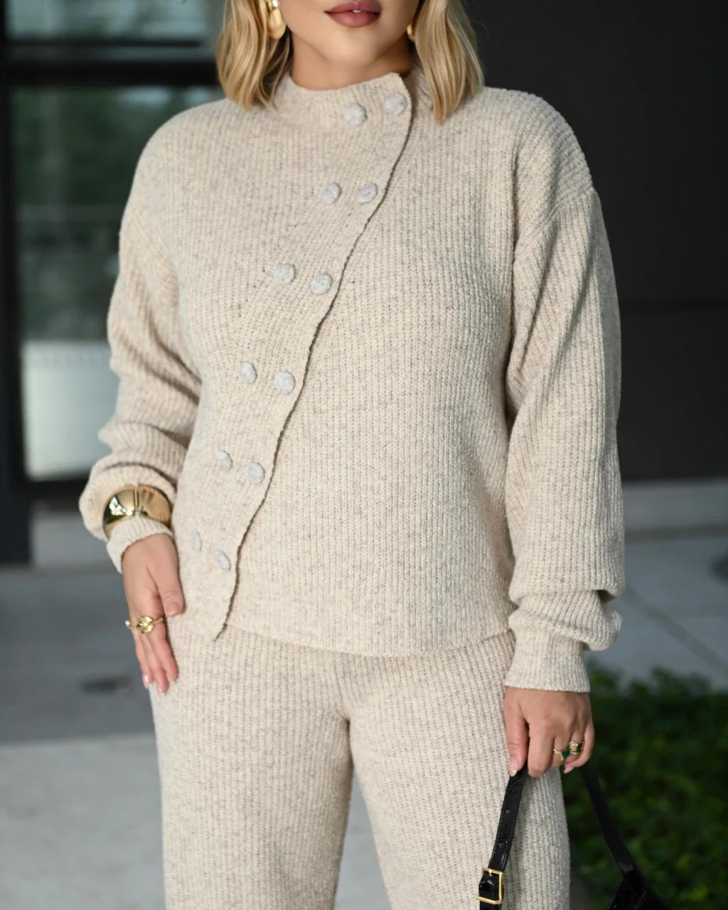 Conjunto Larissa Mousse Tons Neutros — Vivanne Boutique