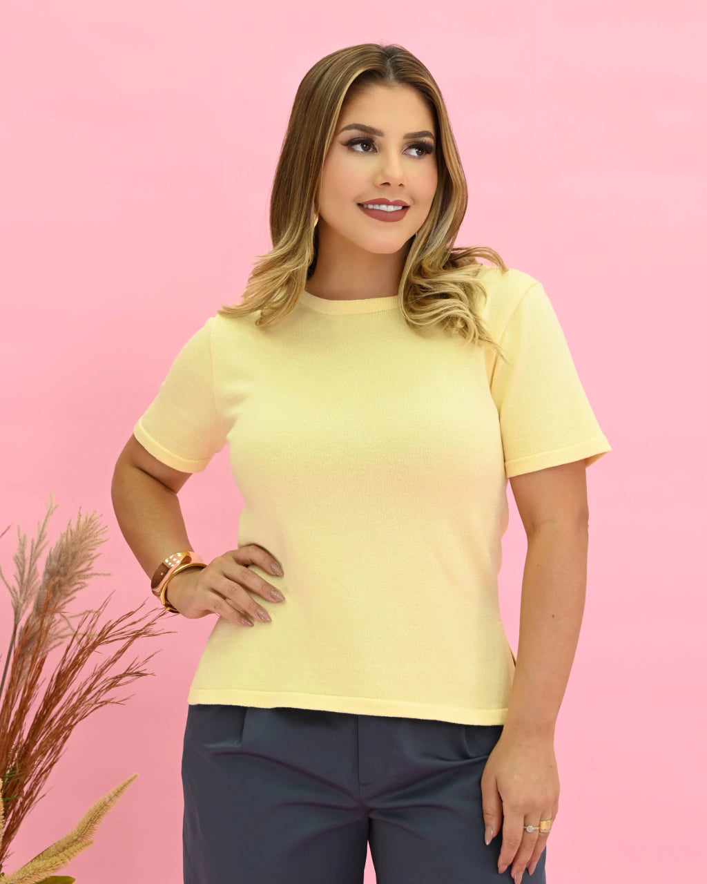 Blusa Básica Tricô — Vivanne Boutique