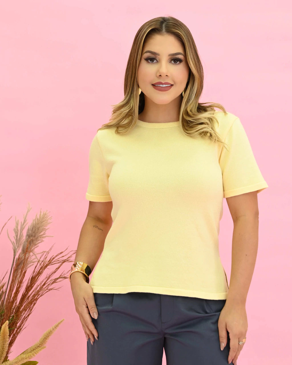 Blusa Básica Tricô — Vivanne Boutique