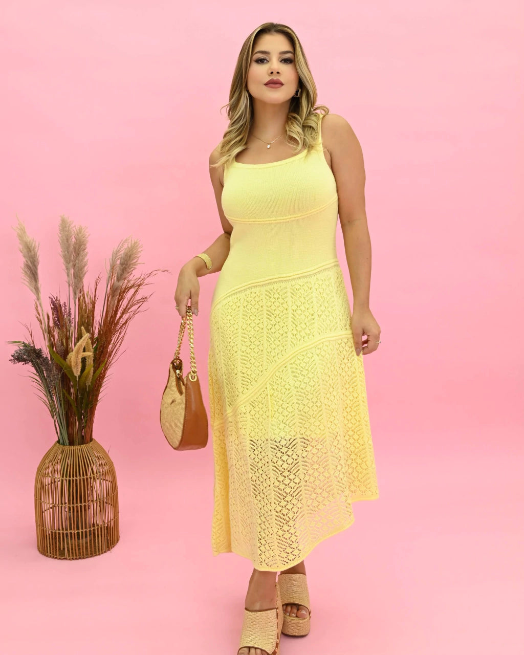 Vestido Fernanda Corte Longo — Vivanne Boutique