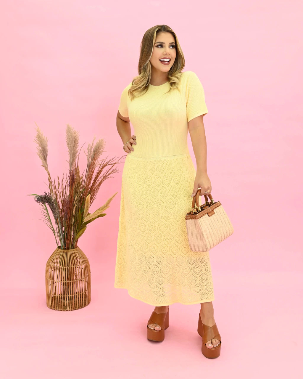 Vestido Débora Fenda Lateral — Vivanne Boutique