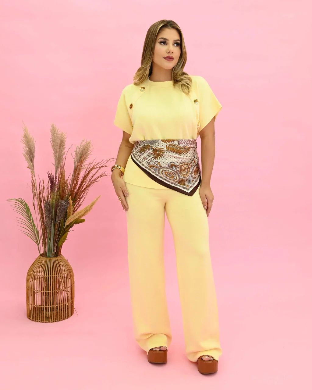 Conjunto Aline Pantacourt Leve — Vivanne Boutique