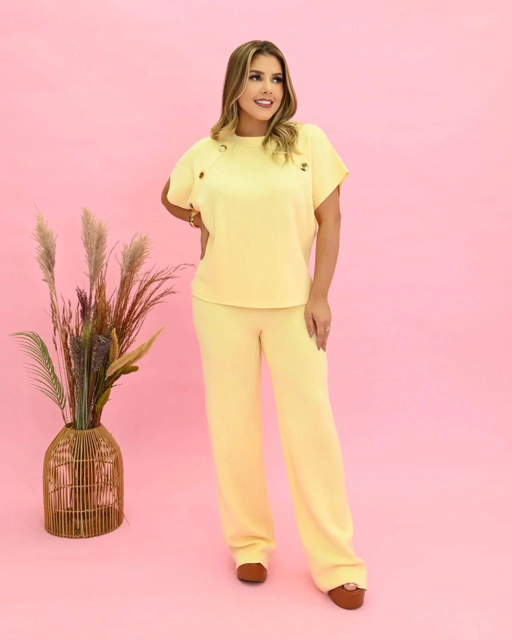 Conjunto Aline Pantacourt Leve — Vivanne Boutique