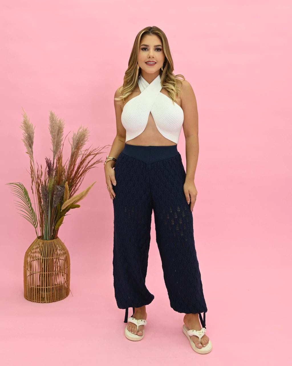 Calça Aladin de Caimento Solto — Vivanne Boutique