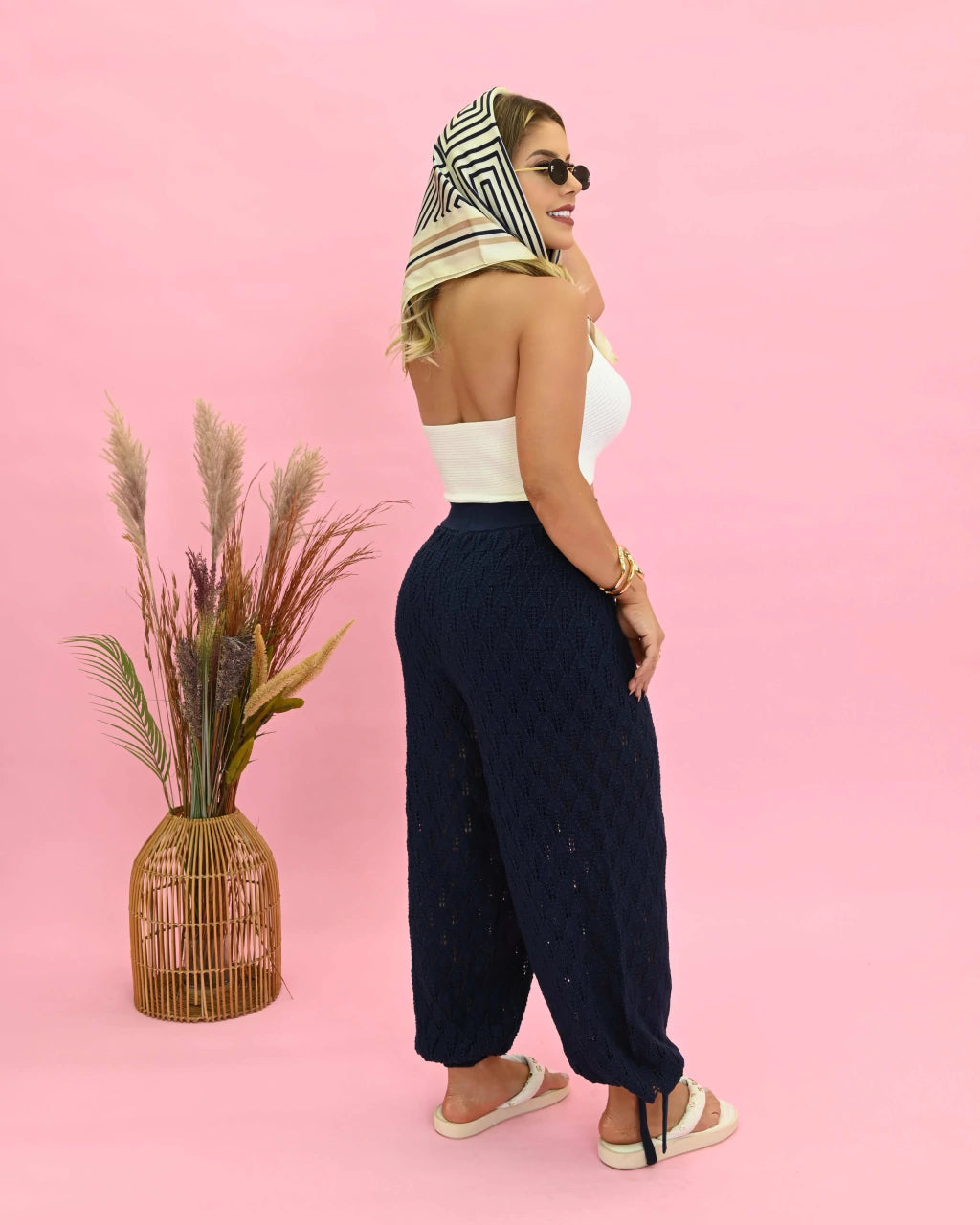 Calça Aladin de Caimento Solto — Vivanne Boutique