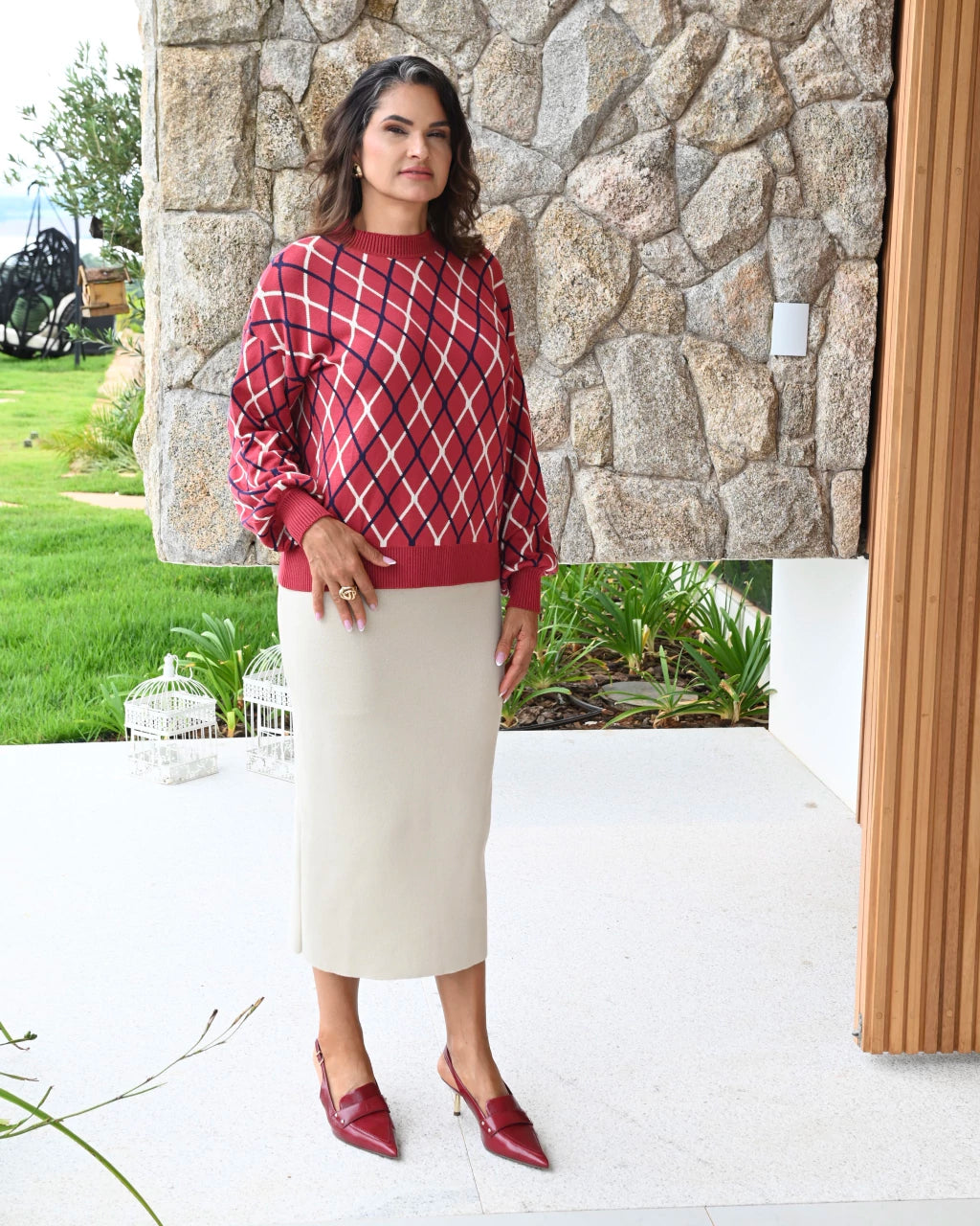 Blusa Clarines Modelagem Reta — Vivanne Boutique