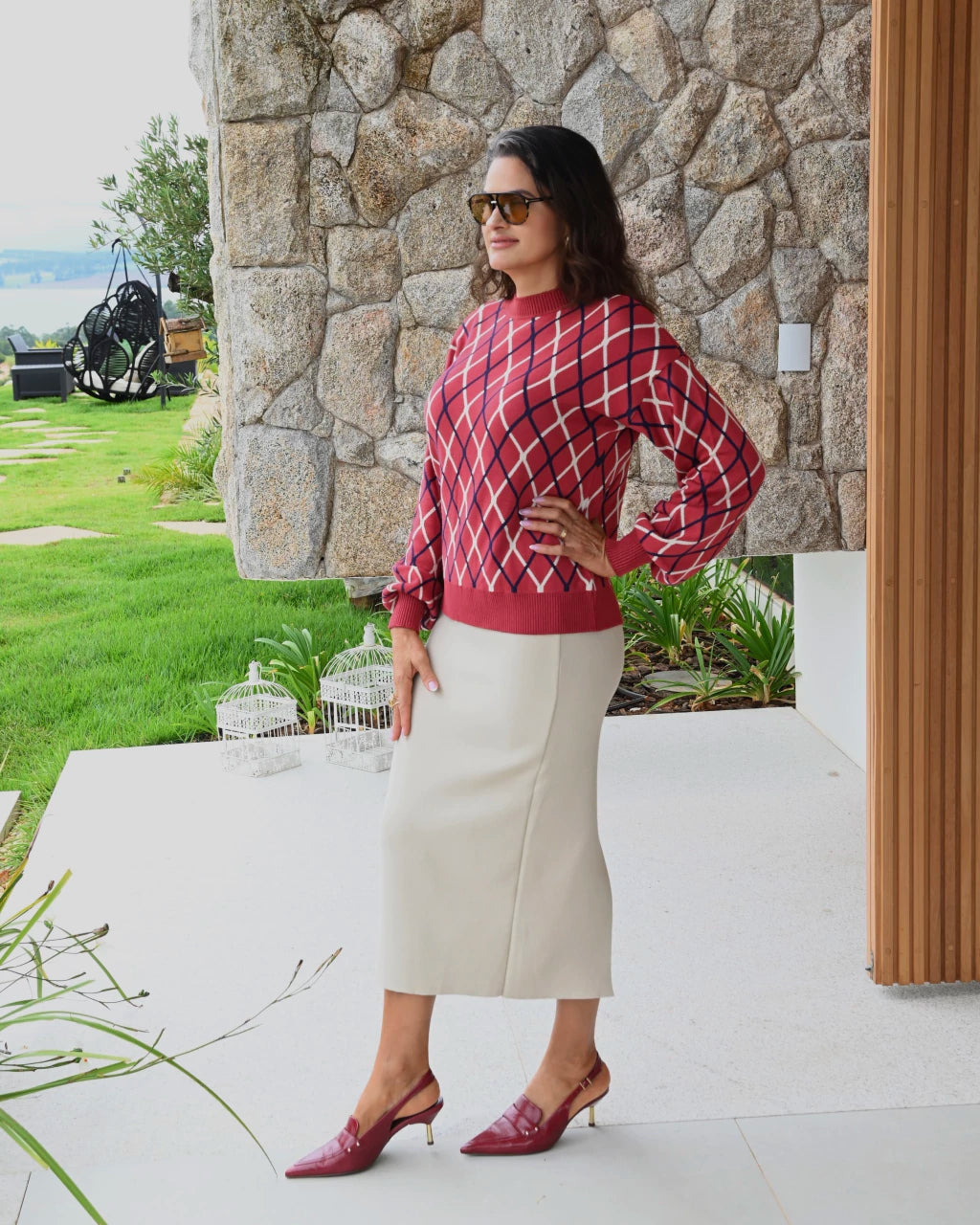 Blusa Clarines Modelagem Reta — Vivanne Boutique