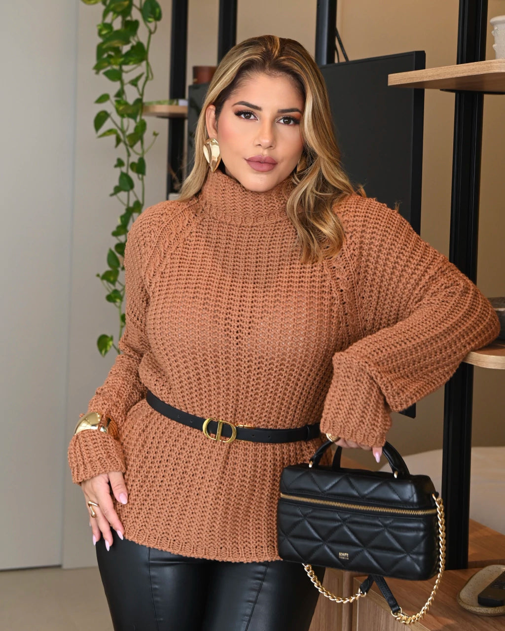 Blusa Nanci tons neutros — Vivanne Boutique