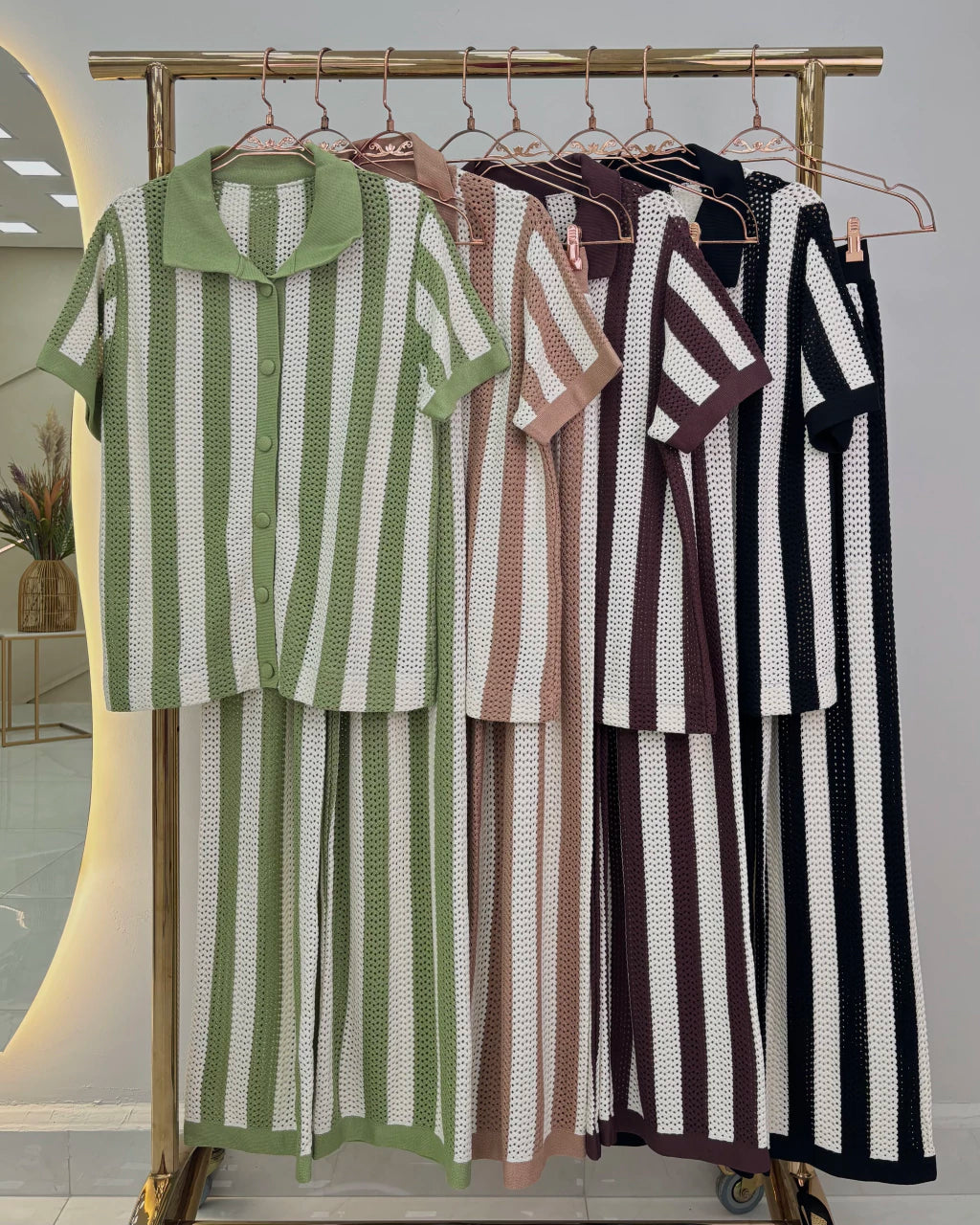 Conjunto Oliver Calça Listrada — Vivanne Boutique