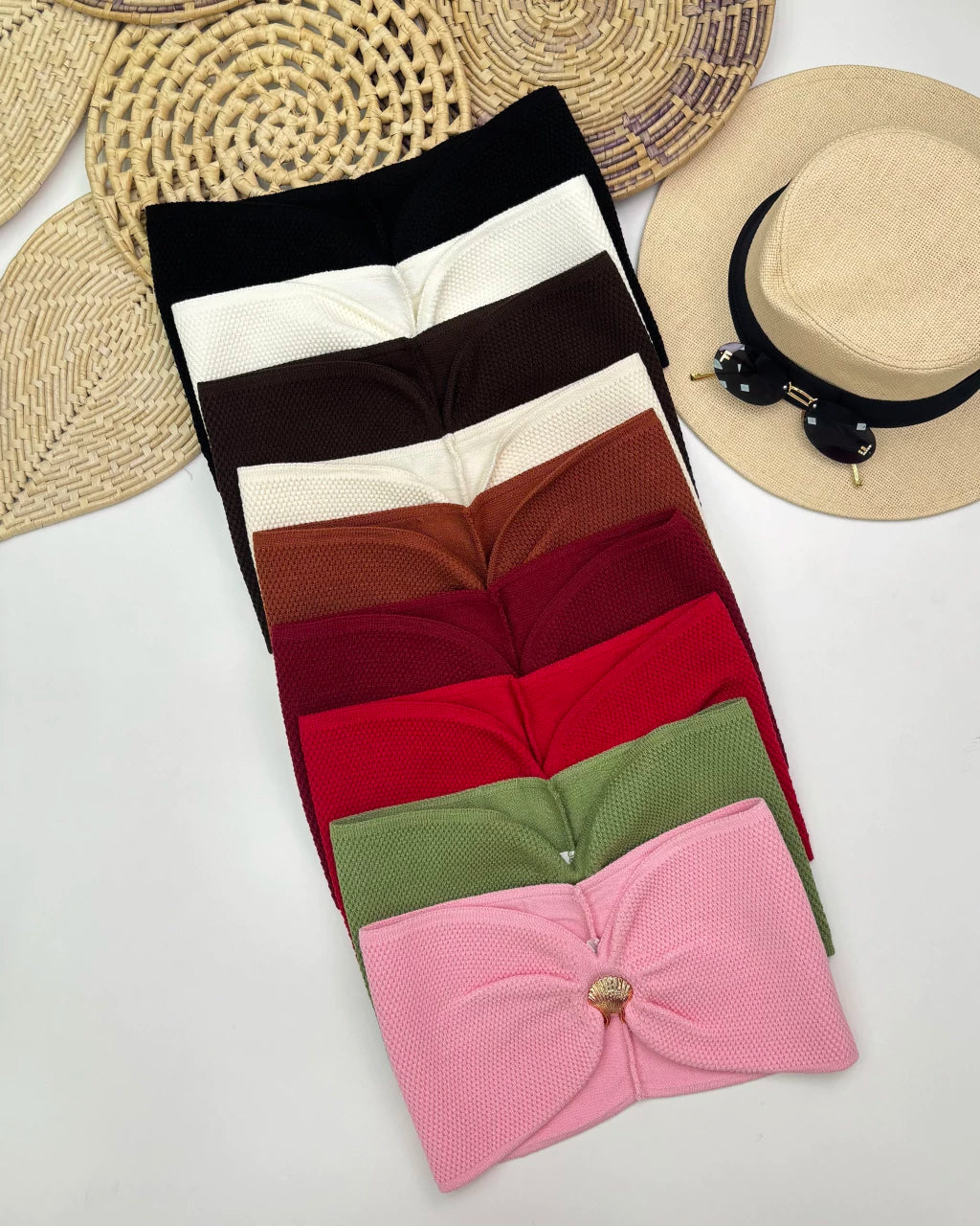 Top Concha Faixa em Tricô — Vivanne Boutique